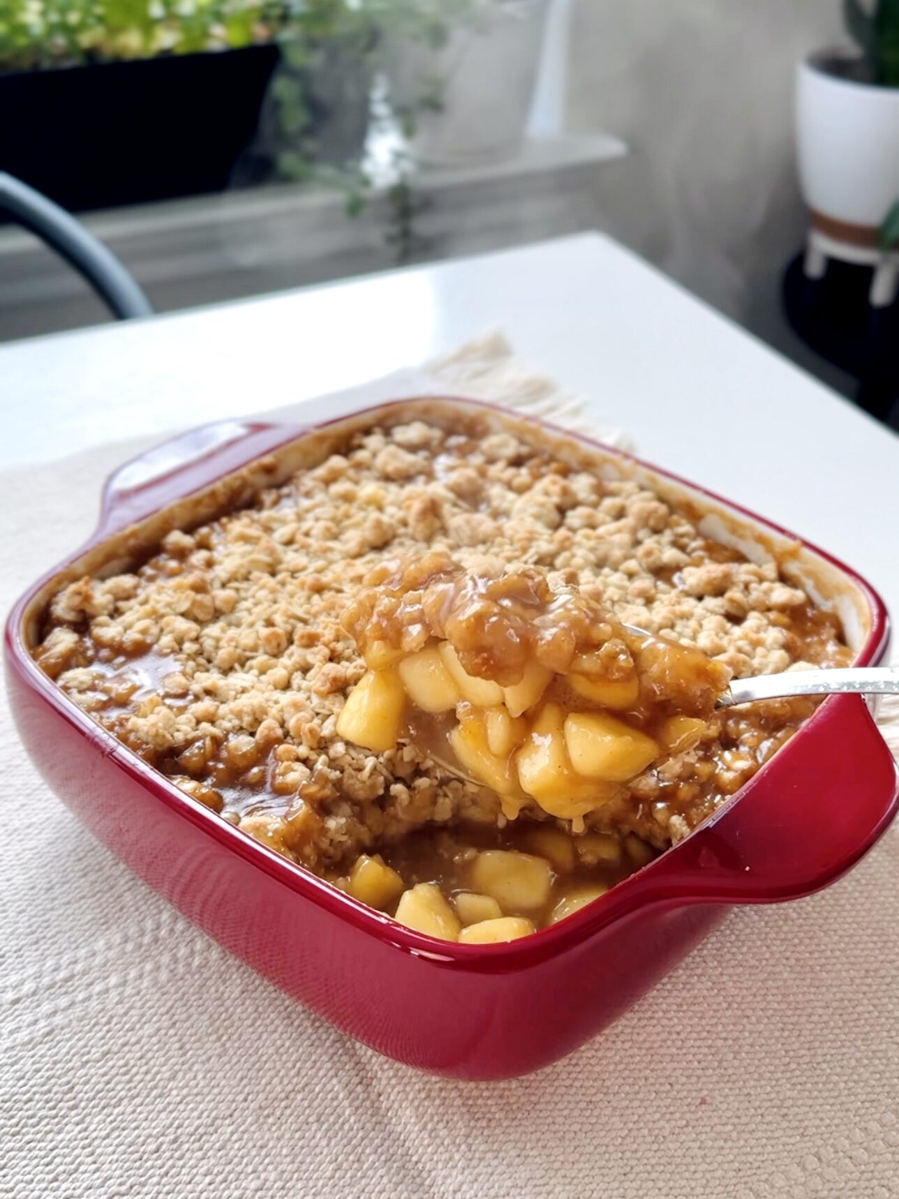 Gooey Butterscotch Apple Crisp